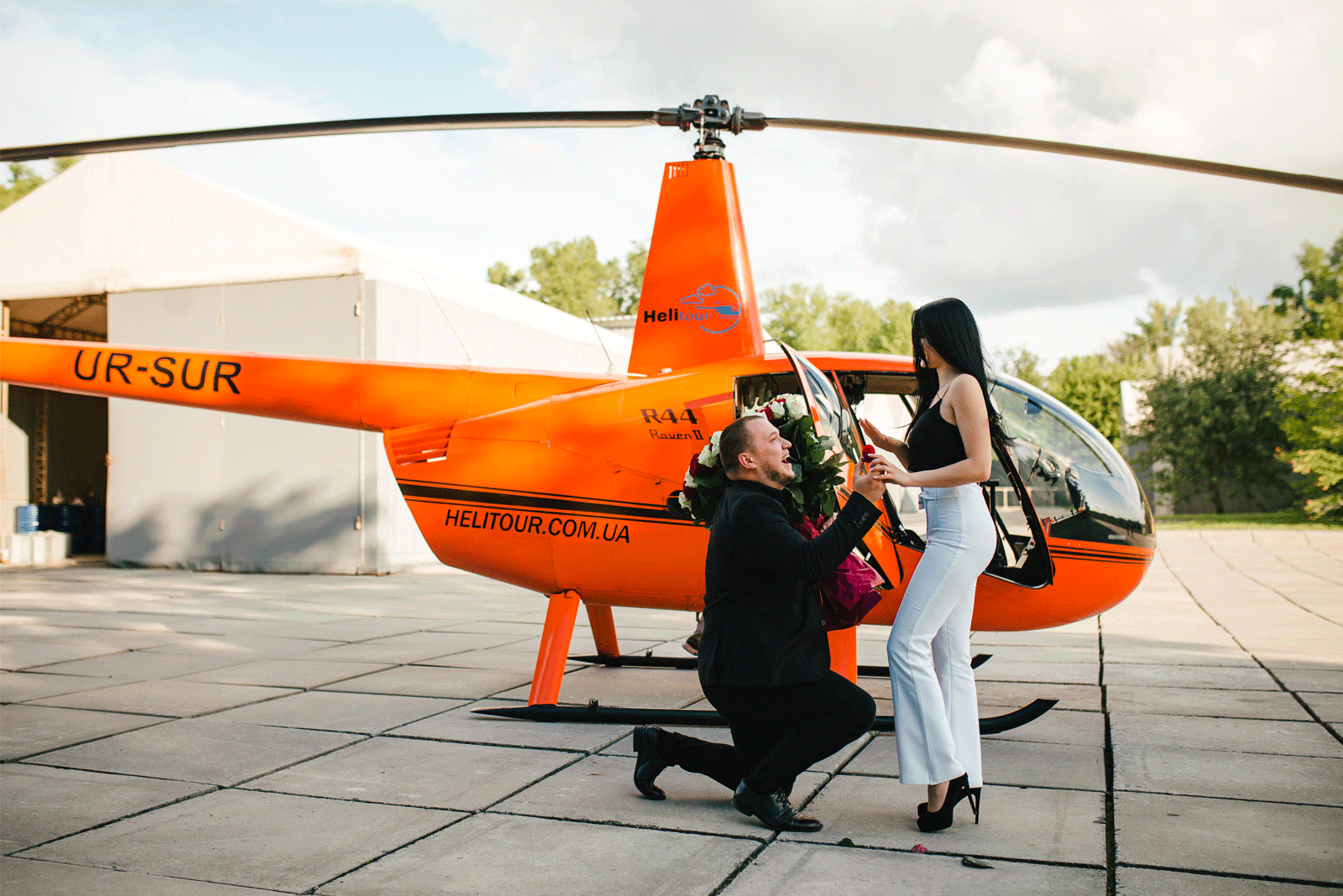 Romantic Helicopter Ride for Two